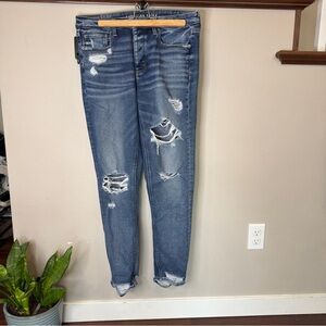 American Eagle Outfitters Women’s Ripped Skinny Jeans - Dark Blue